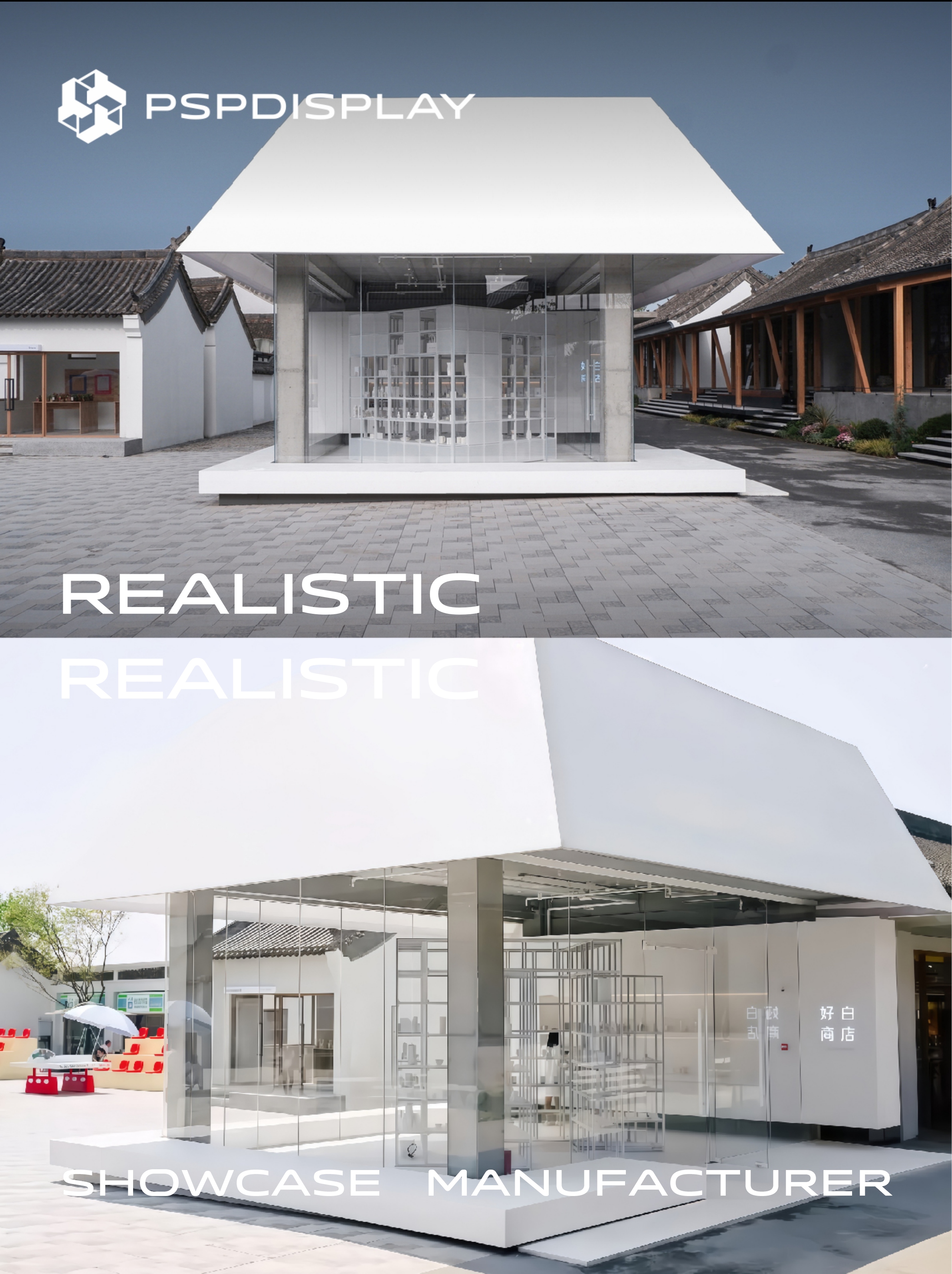 Haobai Store · Life order under minimalist display racks