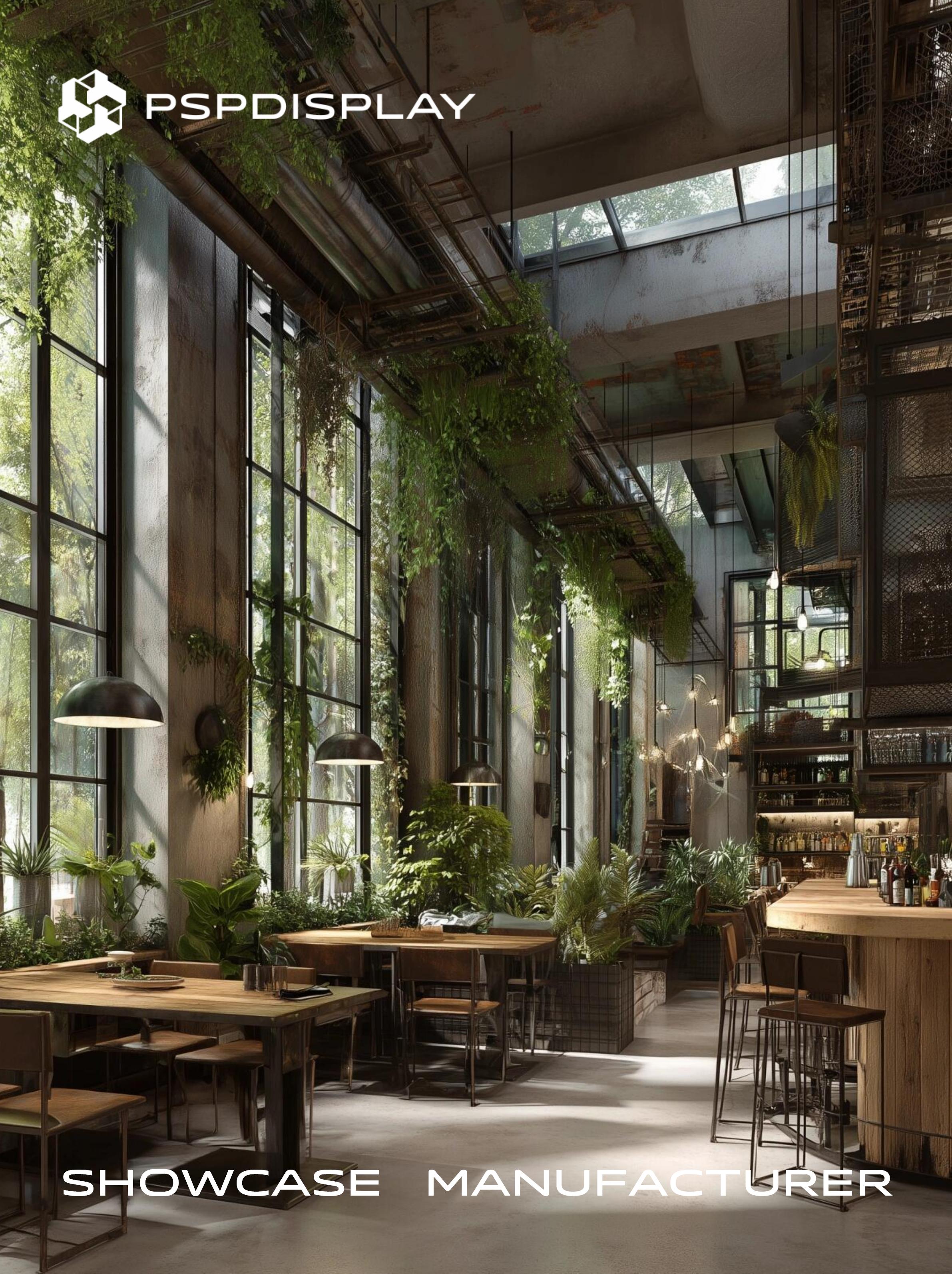 Forest Cafe: A New spatial Aesthetic where industrial style and nature coexist