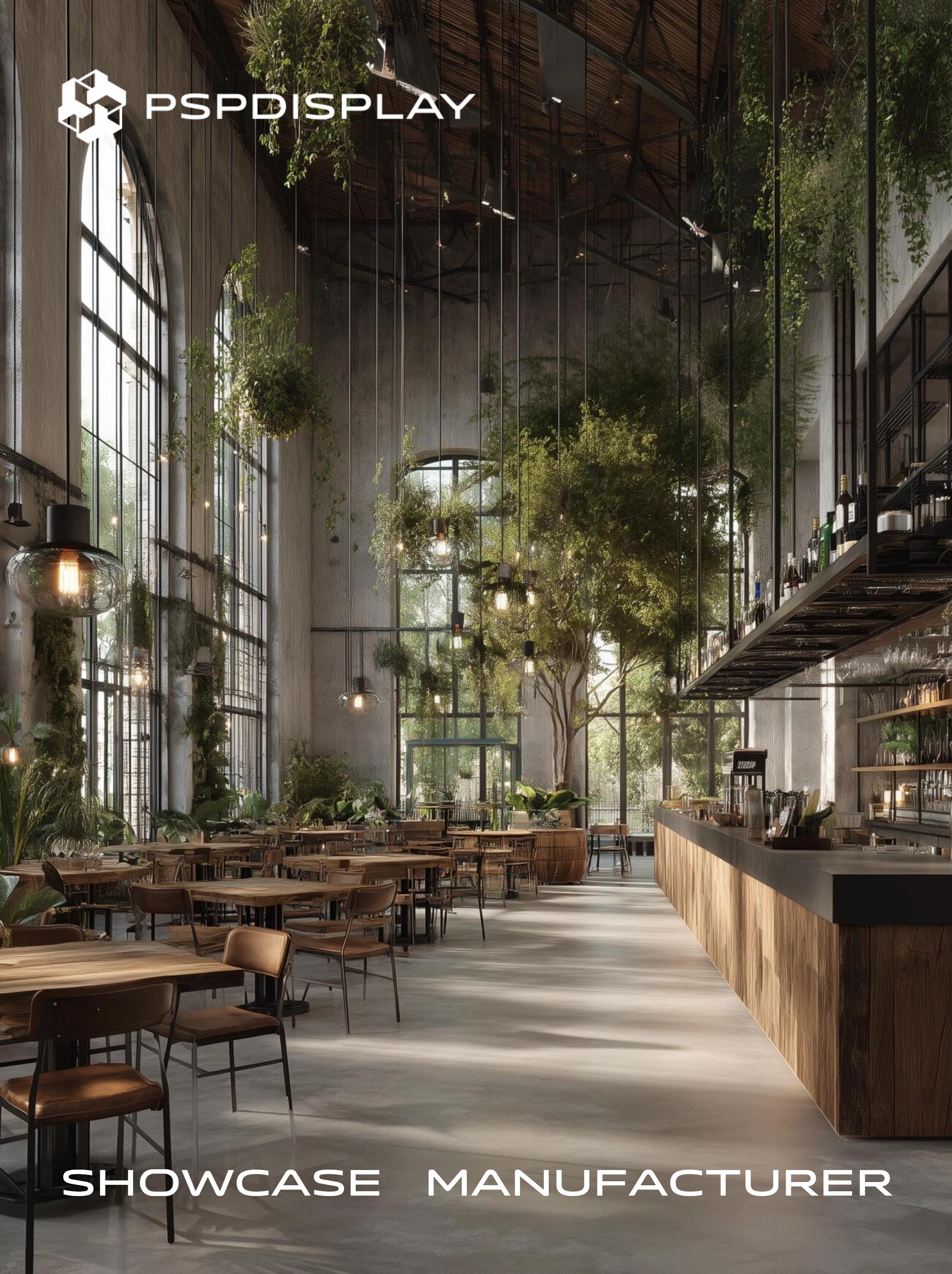 Forest Cafe: A New spatial Aesthetic where industrial style and nature coexist