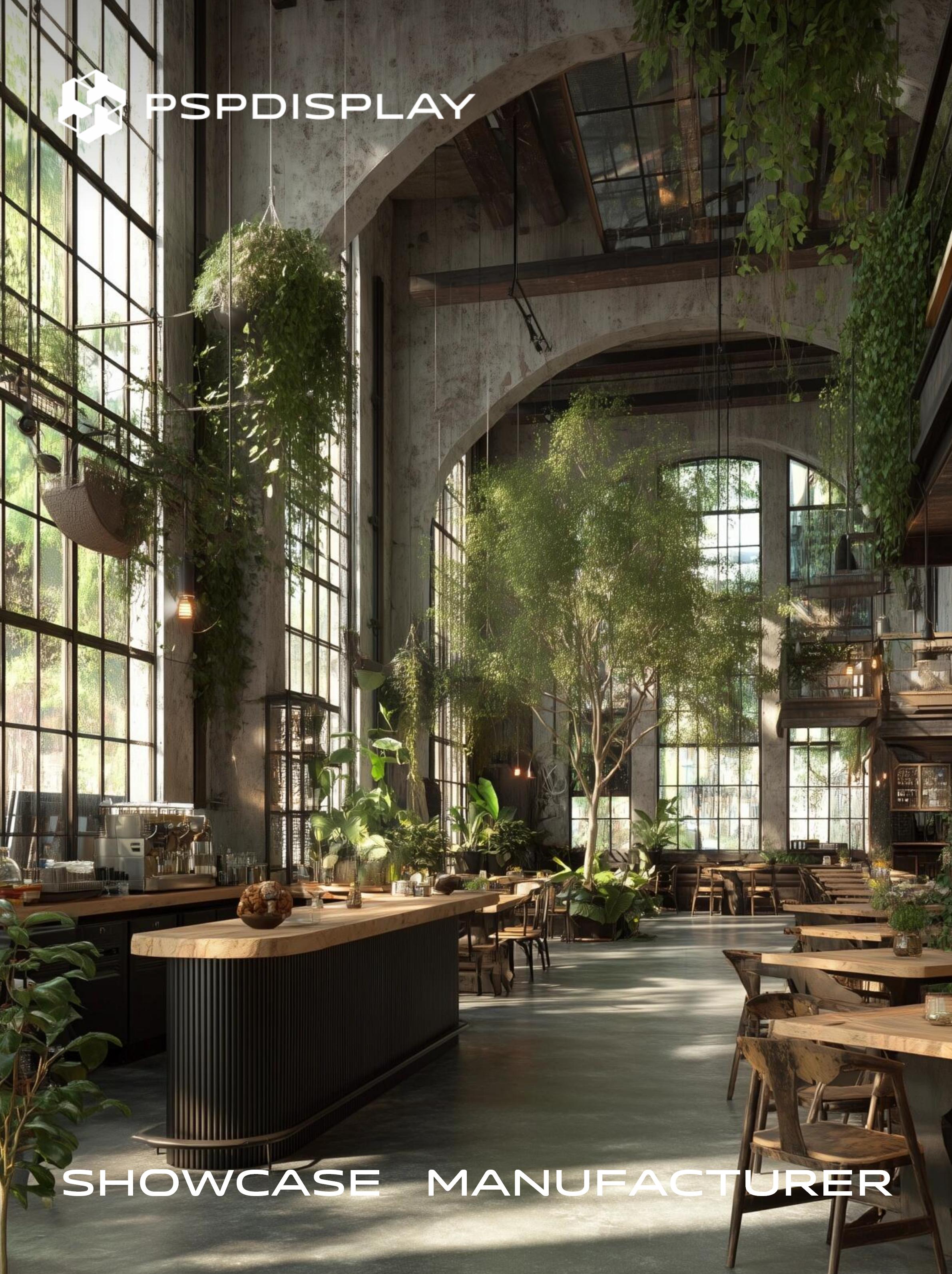 Forest Cafe: A New spatial Aesthetic where industrial style and nature coexist
