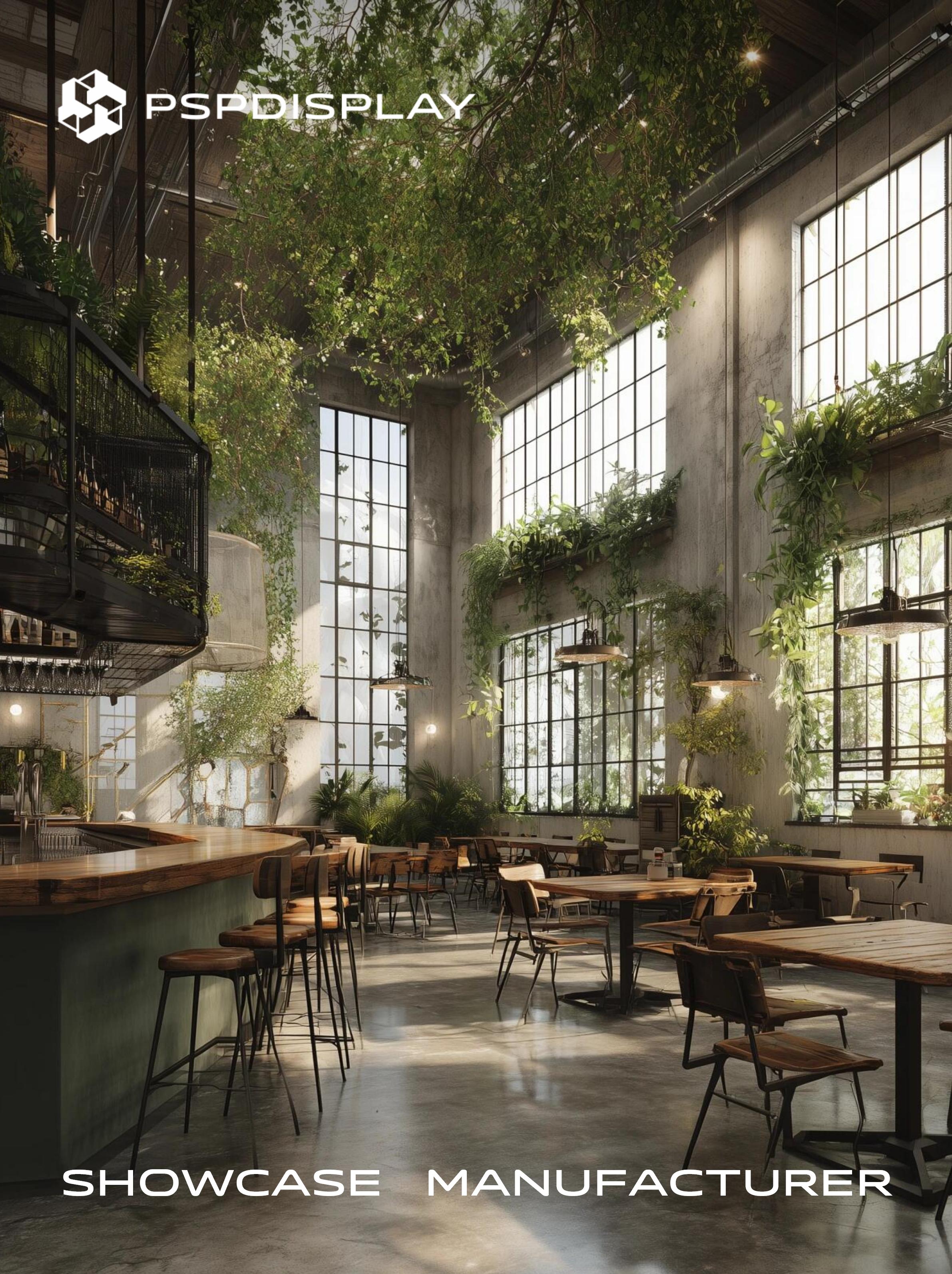 Forest Cafe: A New spatial Aesthetic where industrial style and nature coexist