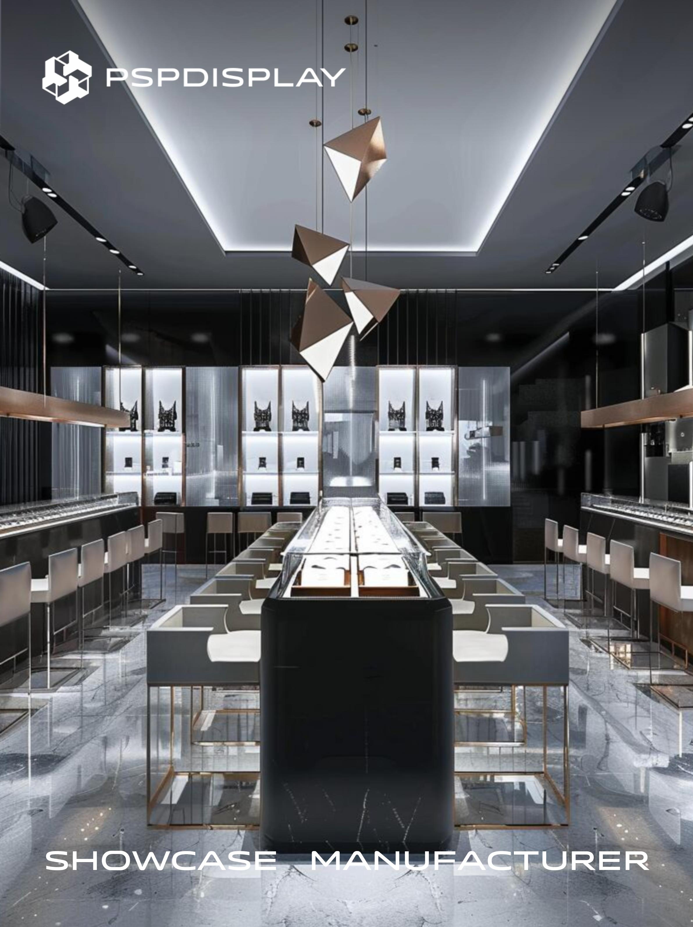 Future Luxury: Black Gold Jewelry Store