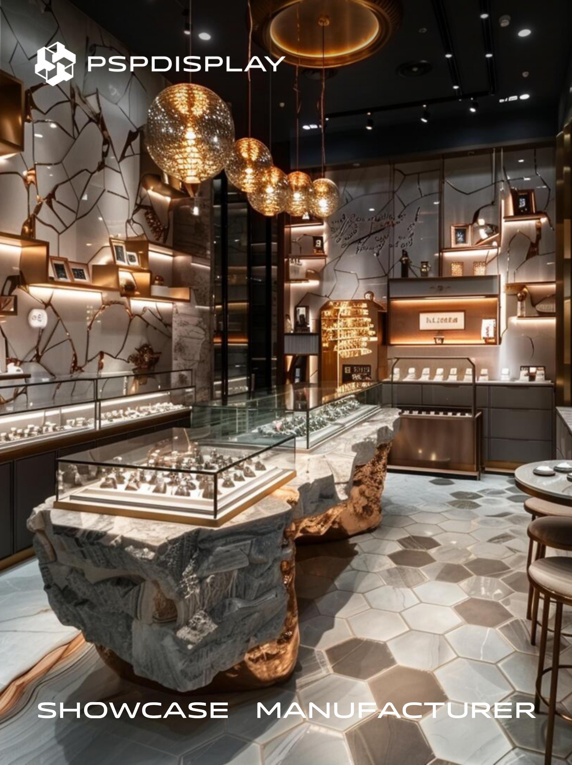 Future Luxury: Black Gold Jewelry Store
