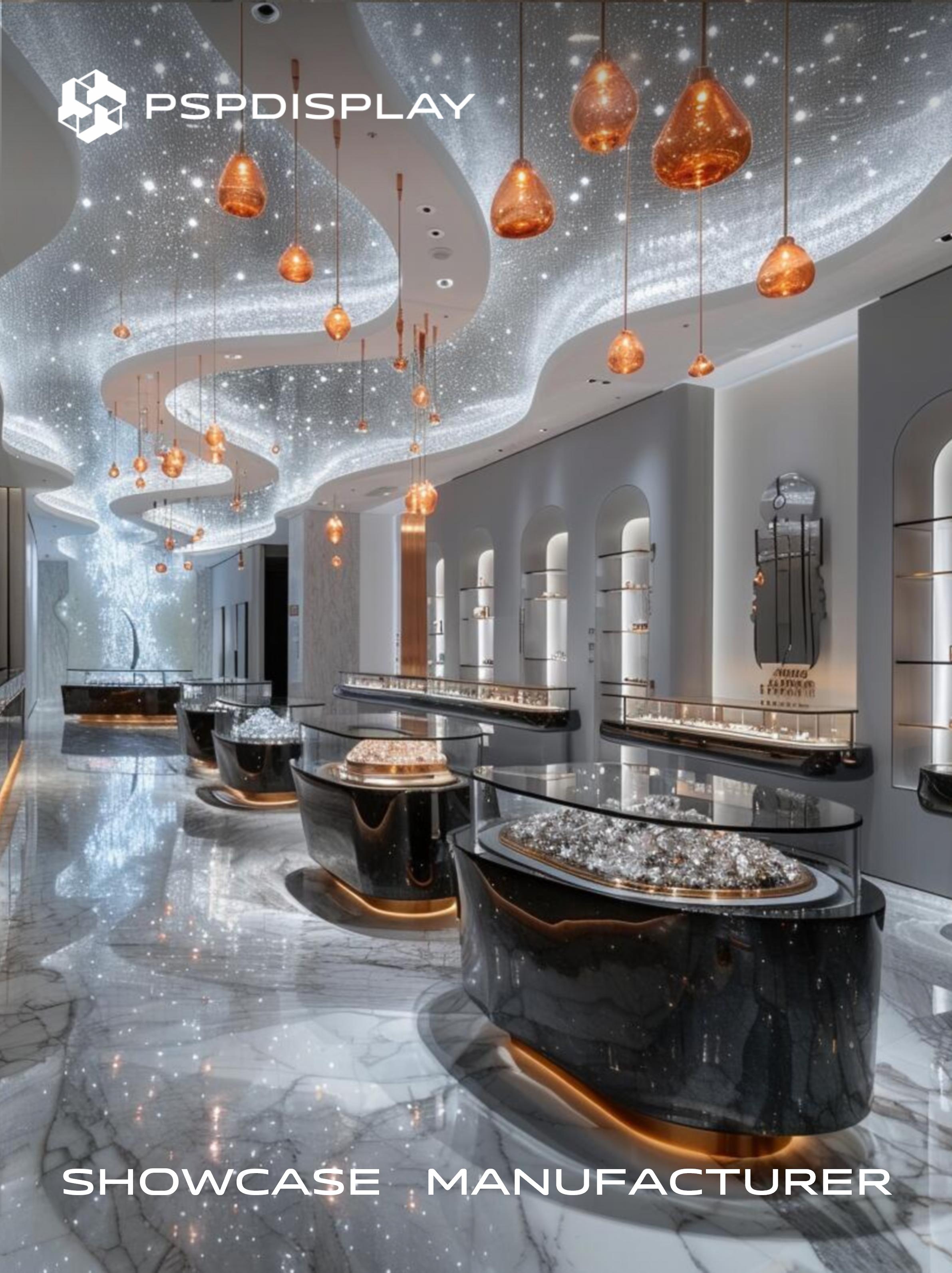 Future Luxury: Black Gold Jewelry Store