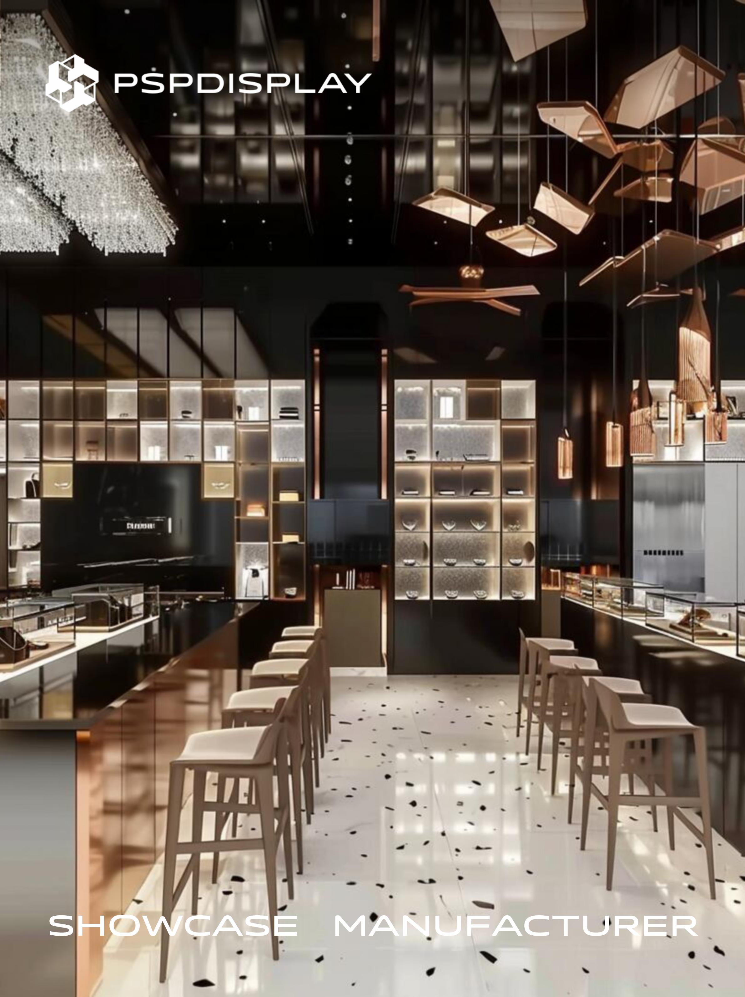 Future Luxury: Black Gold Jewelry Store