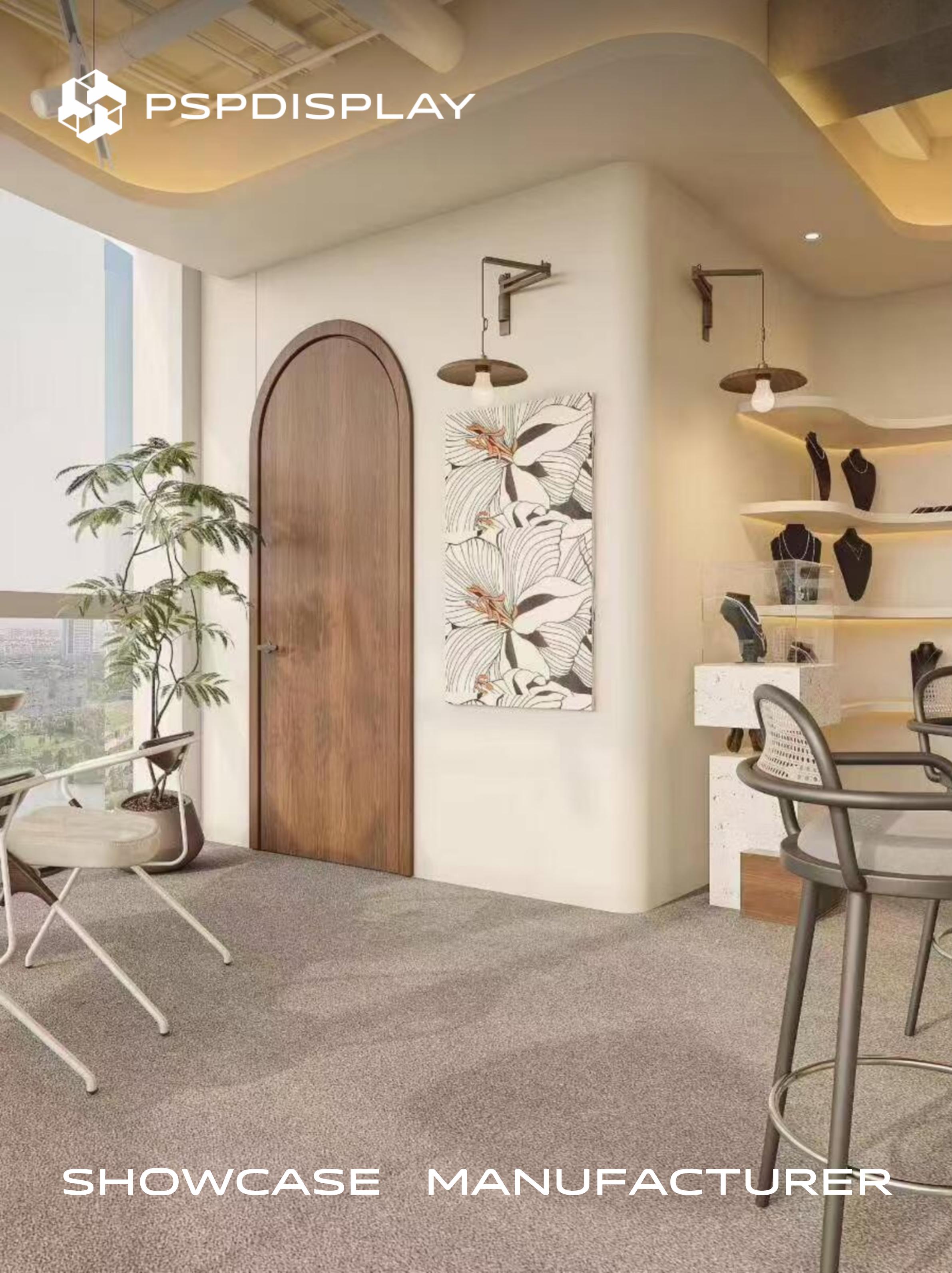 Jewelry store renderings: Healing from the cream style