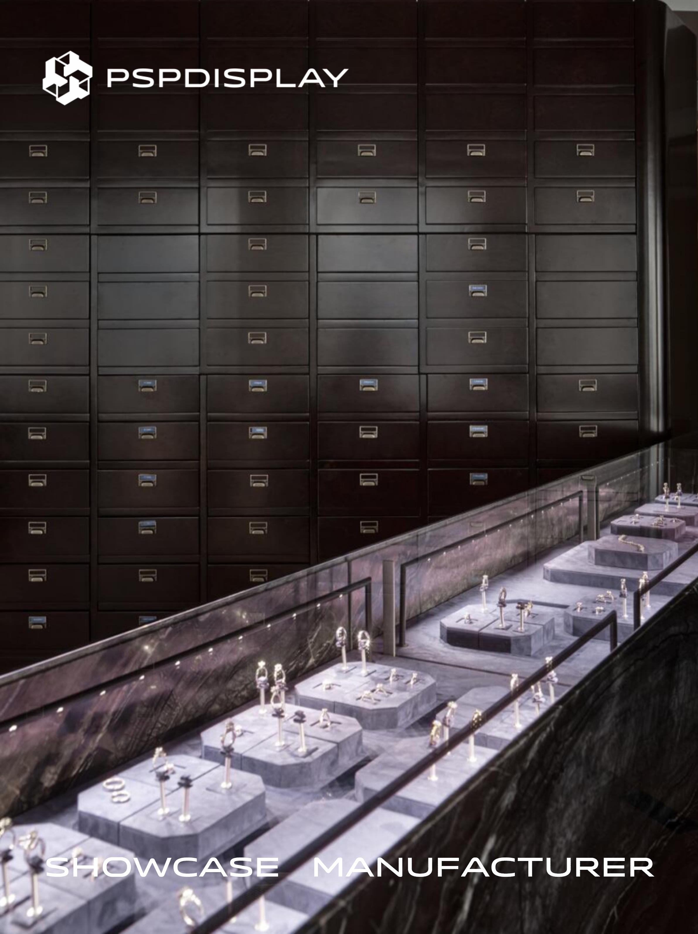 The classical ensemble of the seven columns at Mozart's Jewelry Art Space